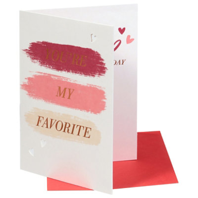 American Greetings Brush Stroke Valentine's Day Card - Each - Image 3