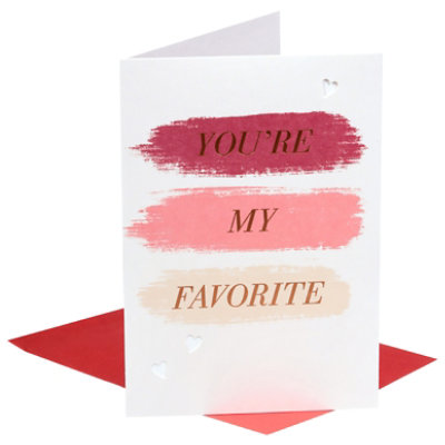 American Greetings Brush Stroke Valentine's Day Card - Each - Image 2