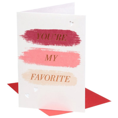 American Greetings Brush Stroke Valentine's Day Card - Each - Image 1