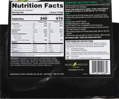 Marcangelo Bacon Wrapped Chicken Medallions - 11.99 Oz - Image 5