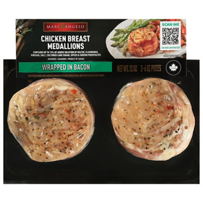 Marcangelo Bacon Wrapped Chicken Medallions - 11.99 Oz - Image 1