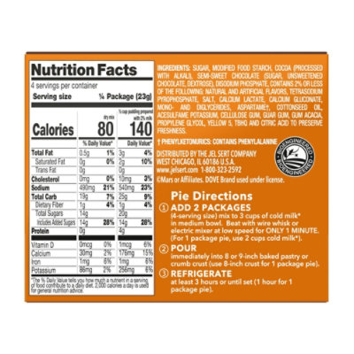 Dove Peanut Butter Milk Chocolate Pudding & Pie Filling - 3.22 Oz - Image 5