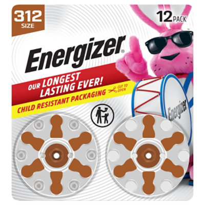 Energizer Hearing Aid Zinc Air 312 Batteries 12 Pack - 12 CT - Image 2