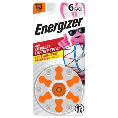 Energizer Hearing Aid Zinc Air 13 Batteries - 6 Count - Image 2