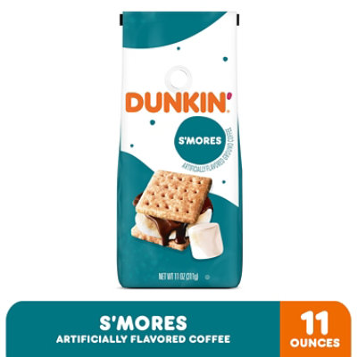 Dunkin 11 Ounce Caffeinated Ground Smores - 11 Oz - Image 1