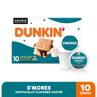 Dunkin 3.70 Ounce Ground Smores 10 Count K-cup - 3.7 Oz - Image 2