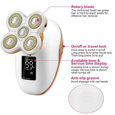 Eggracks by Global Phoenix 5-in-1 Multifunctional Electric Razor for Women - Image 3