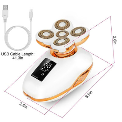Eggracks by Global Phoenix 5-in-1 Multifunctional Electric Razor for Women - Image 4