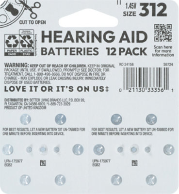 Signature SeleCount Hearing Aid Batteries 312 12 Count - 12 Count - Image 4