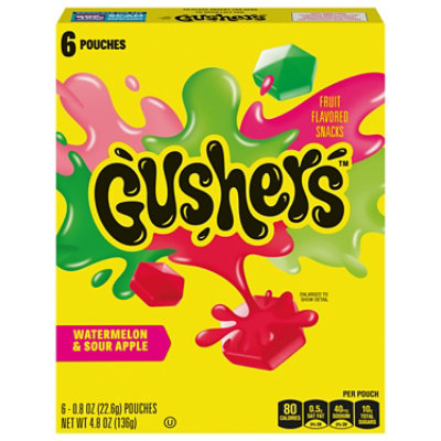 Gushers Sour Fruit Flavored Snacks 6 Count - 4.8 OZ - Image 3