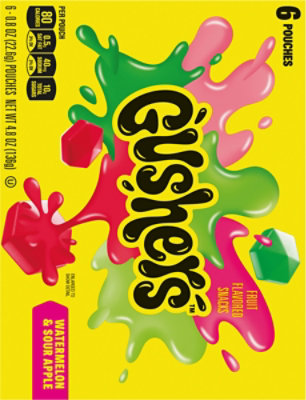 Gushers Sour Fruit Flavored Snacks 6 Count - 4.8 Oz - Image 5