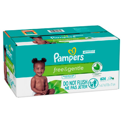 Pampers Free And Gentle 8x Ff Baby Wipes - 624Count - Image 2