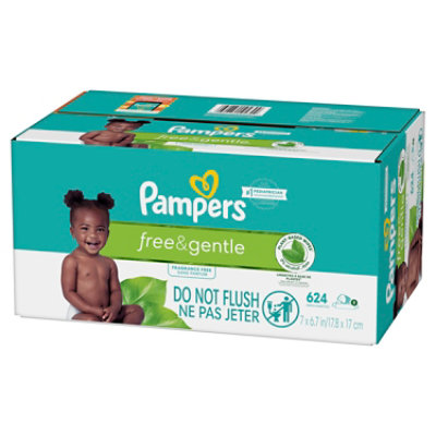 Pampers Free & Gentle 8x Ff Baby Wipes - 624CT - Image 3