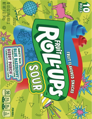 Fruit Roll-ups Sour Fruit Snack 10 Count - 5 OZ - Image 6