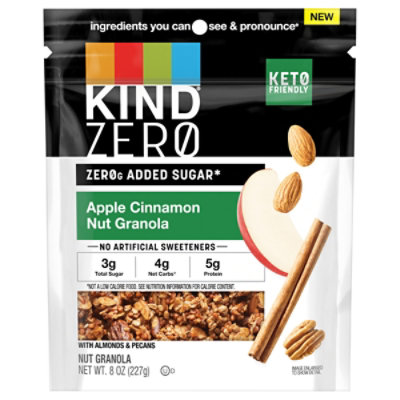 Zerog Added Sugar Nut Granola Apple Cinnamon - 8 OZ - Image 3