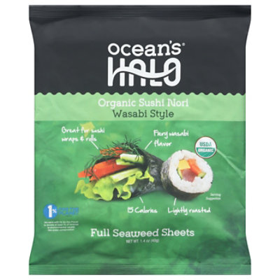 Oceans's Halo Wasabi Sushi Nori - 1 Oz - Image 3