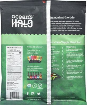 Oceans's Halo Wasabi Sushi Nori - 1 Oz - Image 6