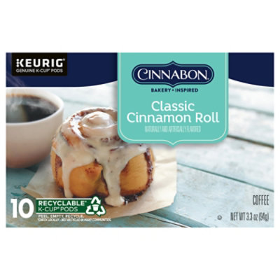 Cinnabon Classic Cinnamon Roll Coffee - 10 Count