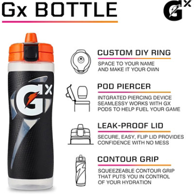 Gatorade 30 Ounce Pod Squeeze Bottle Black - Eachch - Image 2