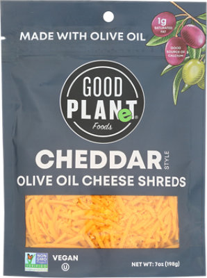 Good Planet Cheddar-style Olive Oil Cheese Shreds - 7 Oz - Image 1