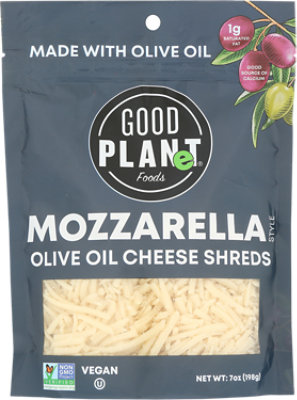 Good Planet MOzzarella-style Olive Oil Cheese Shreds - 7 Oz - Image 1