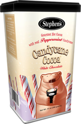 Stephens Gourmet White Candycane Cocoa 14Oz - 14 Oz - Image 1