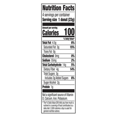 Fiber One Chocolate Donuts - 4 Count - Image 4