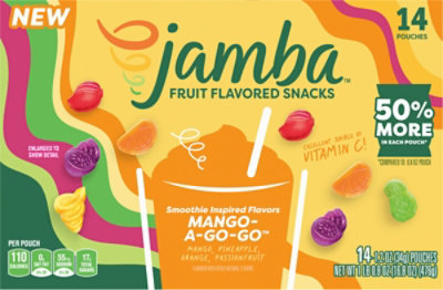 General Mills Jamba Smoothie Inspired Mango-a-go-go Fruit Flavored Snacks 14 Count - 14 CT - Image 6