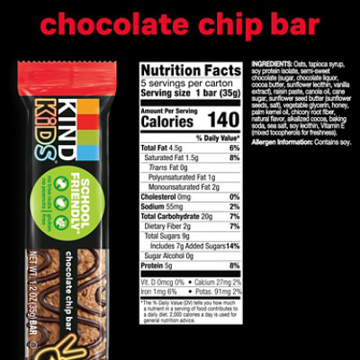 Kind Chocolate Chip Kids 5 Count - 5 Count - Image 2