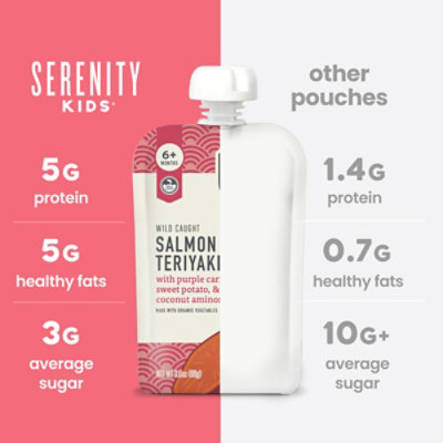 Serenity Kids Salmon Teriyaki - 3.5 Oz - Image 3