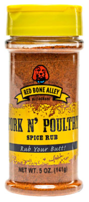 Red Bone Alley Pork & Poultry Rub - 6 Oz - Image 1