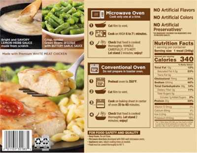 Marie Callender's Lemon & Herb Chicken, FrOzen Meal, 12 Oz - 12 Oz - Image 6