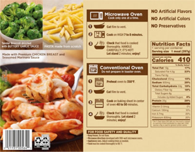 Marie Callender's Chicken Marinara, FrOzen Meal, 14 Oz. - 14 Oz - Image 6