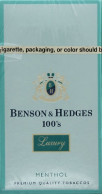 Benson & Hedges 100s Luxury Menthol Box Cigarettes - Carton - Image 2