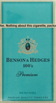 Benson & Hedges 100s Menthol Box Cigarettes - Carton - Image 2