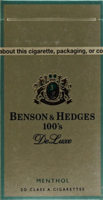 Benson & Hedges 100s Deluxe Menthol Box Cigarettes - Carton - Image 2