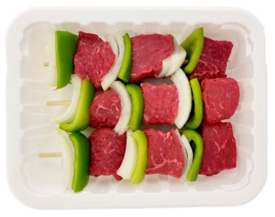 ReadyMeals Sirloin Beef Bell Pepper Onion Kabobs 19.8 Oz - Lb - Image 1