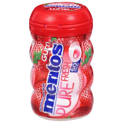 Mentos Pure Fresh Strawberry Flavored Chewing Gum - 3.53 Oz - Image 1