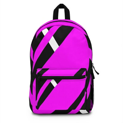 inQue.Style - Chic Water-Resistant BackPack, Black And Pink - Image 1