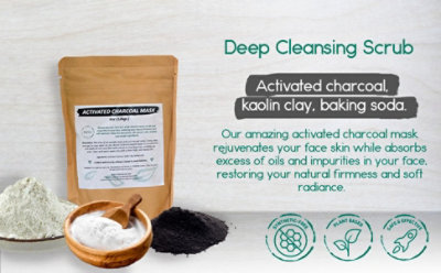 BeNat - Activated Charcoal Mask for Deep Cleansing - Image 3