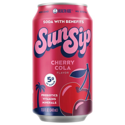 Sunsip Soda Cherry Cola - 11.5 Fl. Oz. - Image 3