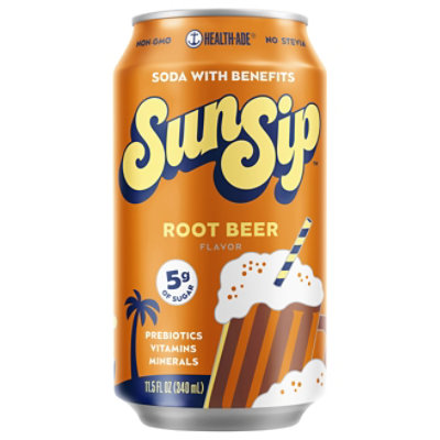 Sunsip Soda Root Beer - 11.5 Fl. Oz. - Image 1