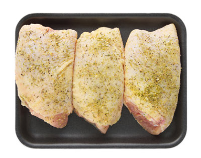 Chicken Bone In Thighs Garlic California Seasoning - LB - Image 1