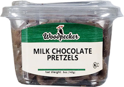Woodpecker Milk Chocolate Pretzels 5oz - 5 OZ - Image 1