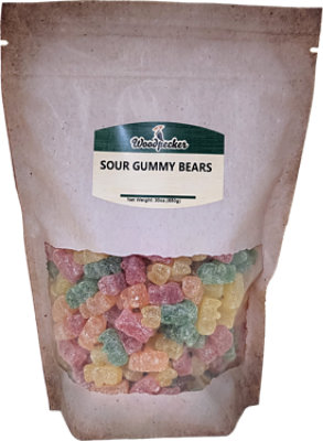 Woodpecker Sour Gummy Bears 30 Oz - 30 OZ - Image 1