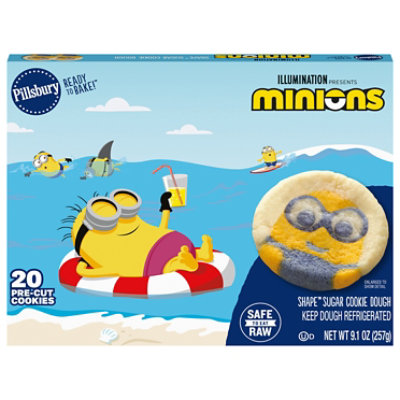 Pillsbury Ready To Bake Minion Shape Sugar Cookie Dough 20 Count - 9.1 OZ - Image 3