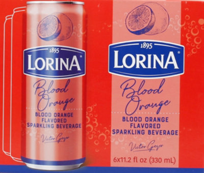 Lorina Sparkling Blood Orange Cans - 6-11.2 OZ - Image 6