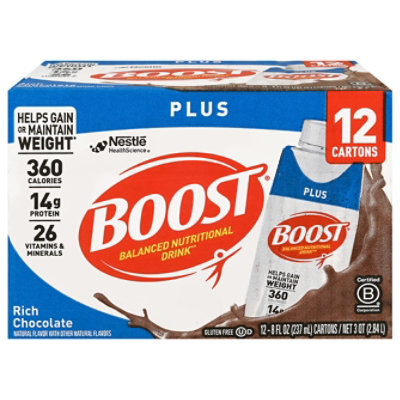 Boost Plus Nutri Drink Choc - 12-8Z - Image 1