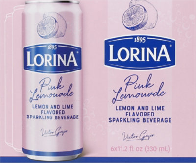 Lorina Sparkling Pink Lemonade Cans - 6-11.2 OZ - Image 6