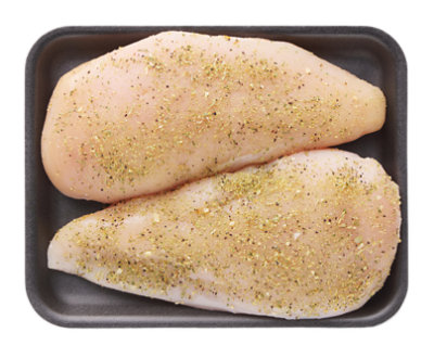 Chicken Boneless Breast California Garlic Seasoning - LB - Image 1